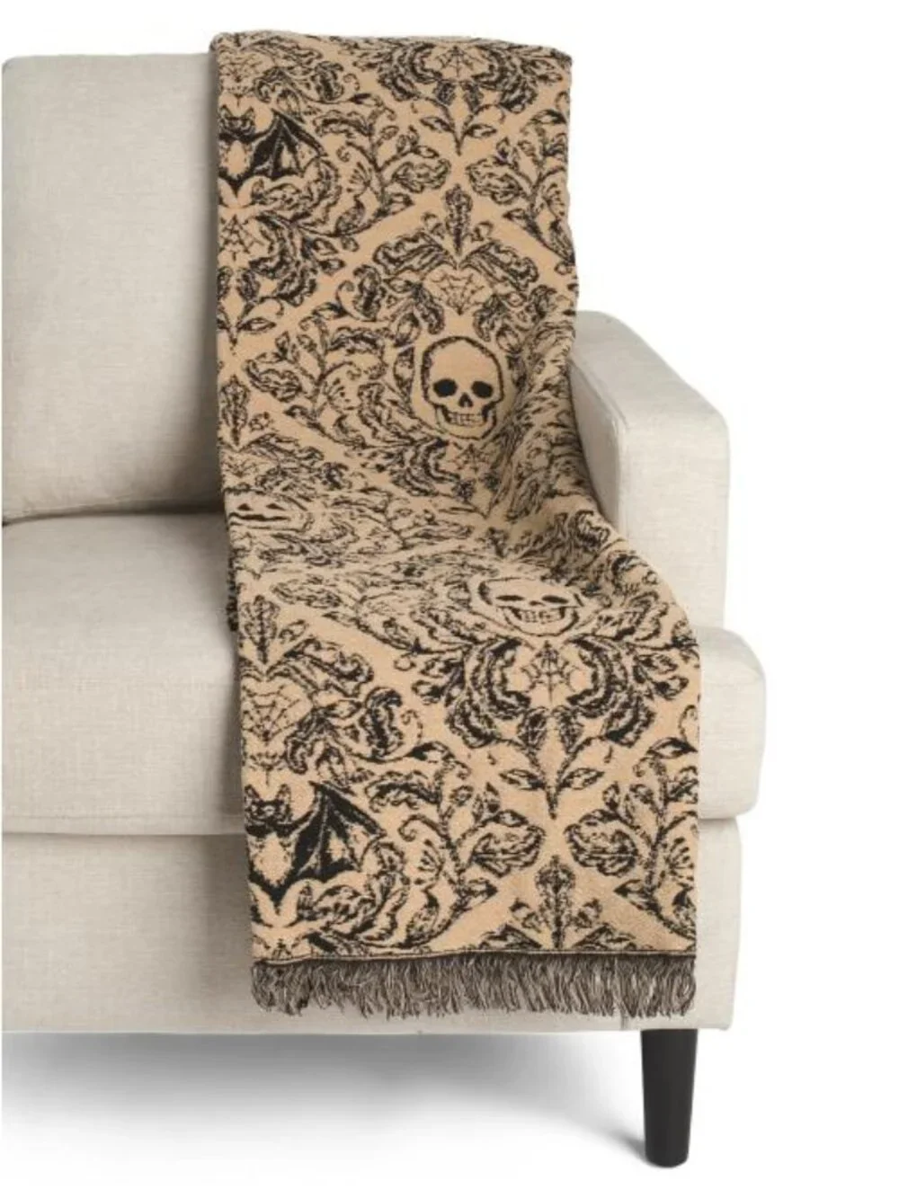 RACHEL ZOE Halloween Diamond Jacquard Chenille Throw